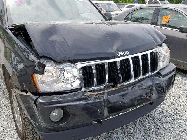 1J4HR58206C183039 - 2006 JEEP GRAND CHER BLACK photo 9