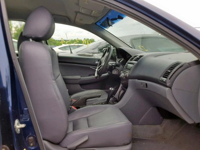 3HGCM56495G708826 - 2005 HONDA ACCORD LX BLUE photo 5