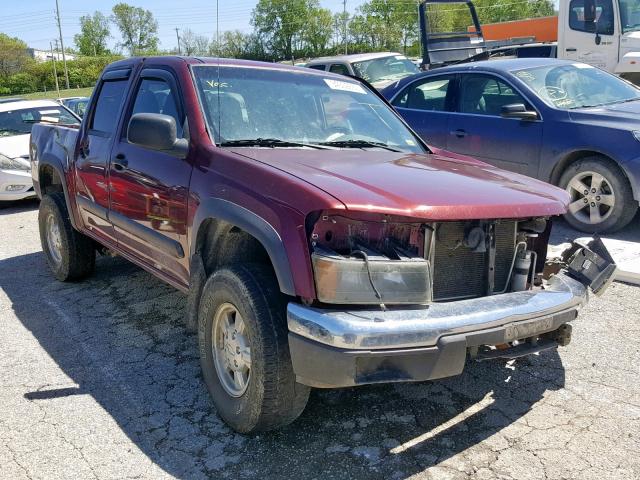 1GCDT13E078101198 - 2007 CHEVROLET COLORADO MAROON photo 1