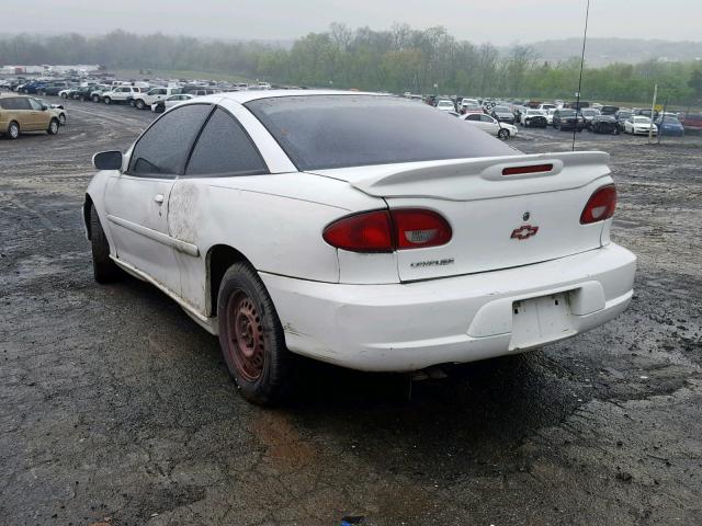 1G1JF12T517394113 - 2001 CHEVROLET CAVALIER Z WHITE photo 3