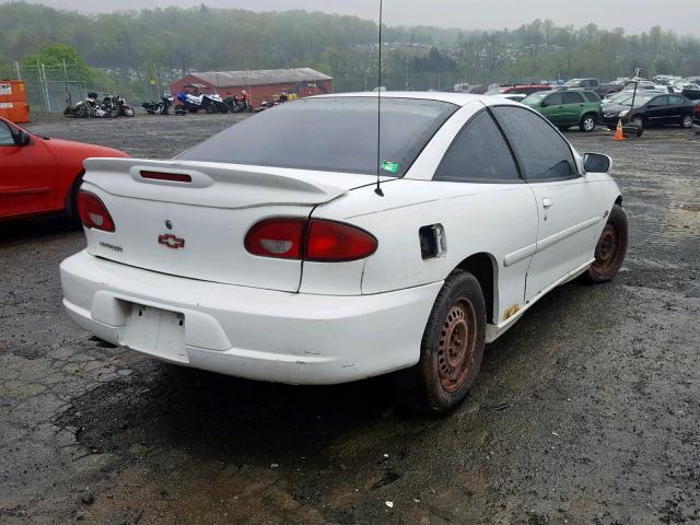 1G1JF12T517394113 - 2001 CHEVROLET CAVALIER Z WHITE photo 4