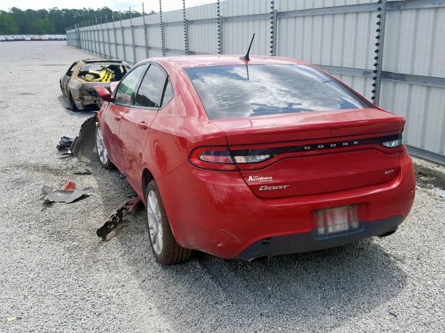 1C3CDFBA6DD345059 - 2013 DODGE DART SXT RED photo 3