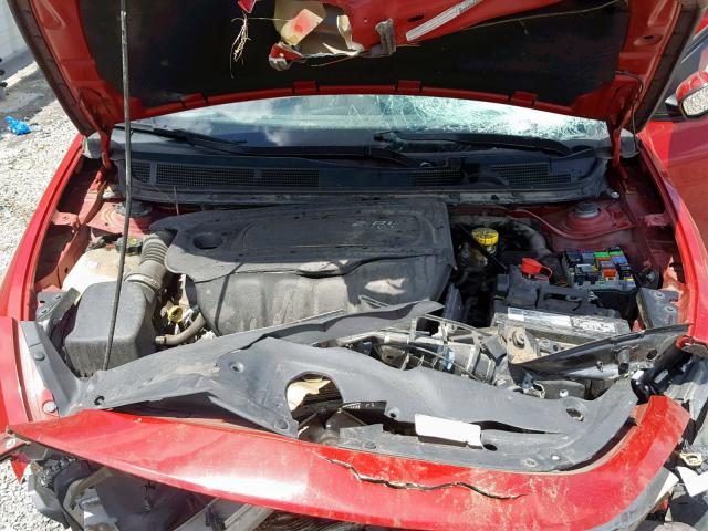 1C3CDFBA6DD345059 - 2013 DODGE DART SXT RED photo 7