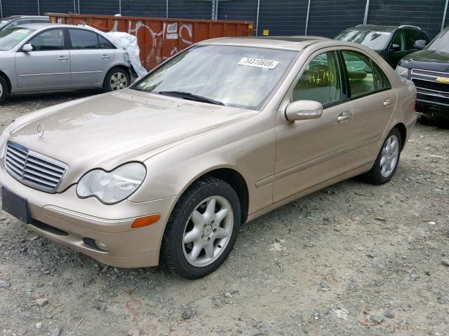 WDBRF61J62F155540 - 2002 MERCEDES-BENZ C 240 GOLD photo 1