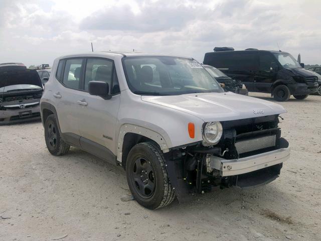 ZACCJAAB7HPE52856 - 2017 JEEP RENEGADE S ვერცხლისფერი ფოტო 1