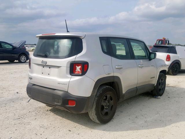 ZACCJAAB7HPE52856 - 2017 JEEP RENEGADE S SILVER photo 4