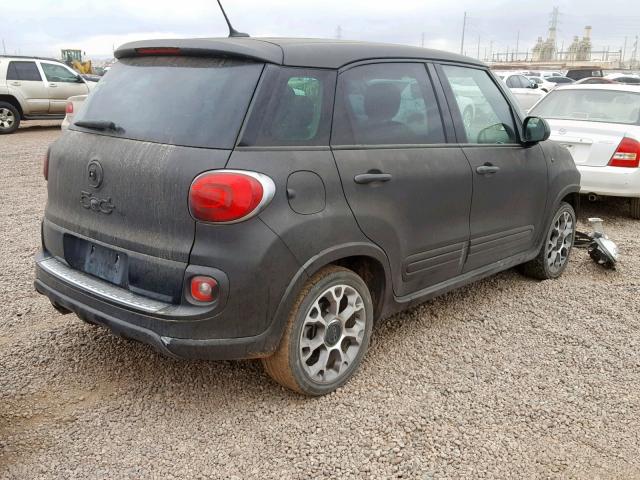 ZFBCFADH6EZ015352 - 2014 FIAT 500L TREKK BLACK photo 4