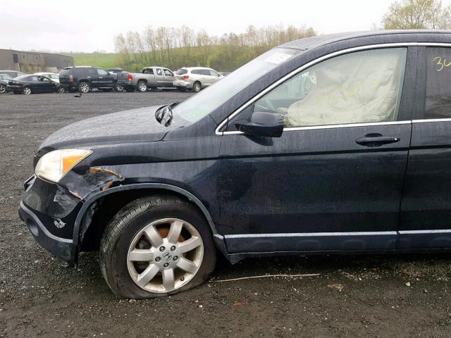 JHLRE48747C055936 - 2007 HONDA CR-V EXL BLACK photo 9