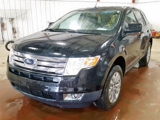 2FMDK38C49BA30234 - 2009 FORD EDGE SEL BLACK photo 2