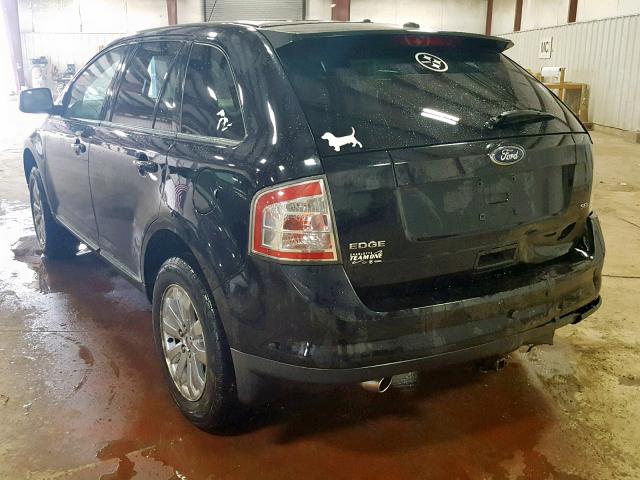 2FMDK38C49BA30234 - 2009 FORD EDGE SEL BLACK photo 3