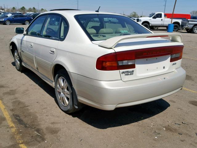 4S3BE896047204908 - 2004 SUBARU LEGACY OUT WHITE photo 3