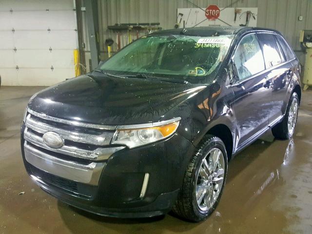 2FMDK4KC8BBB65821 - 2011 FORD EDGE LIMIT BLACK photo 2