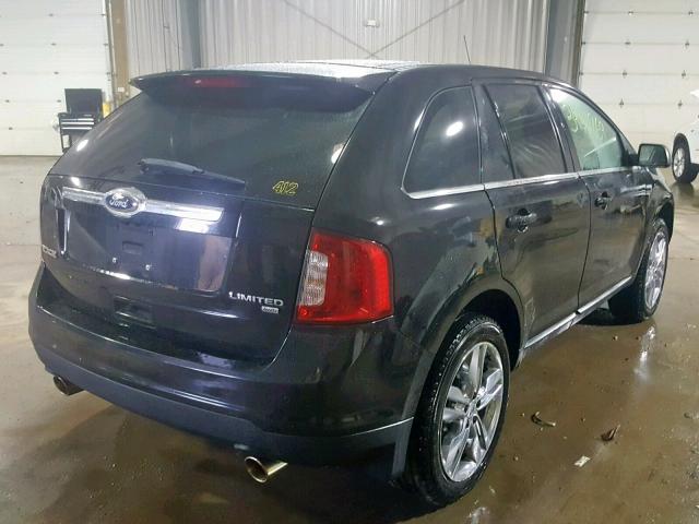 2FMDK4KC8BBB65821 - 2011 FORD EDGE LIMIT BLACK photo 4