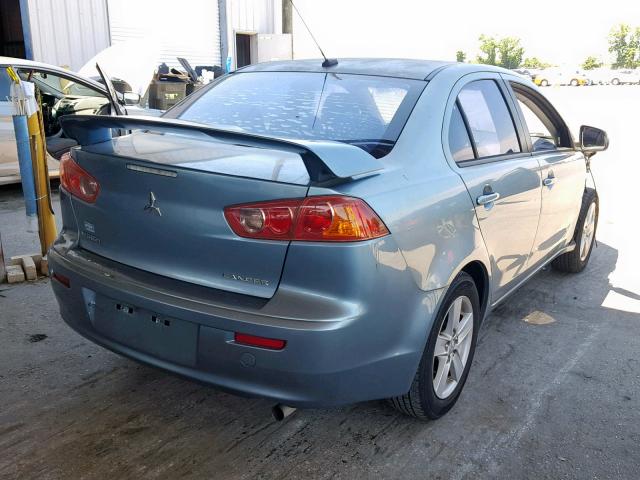 JA3AU26U48U030331 - 2008 MITSUBISHI LANCER ES GREEN photo 4