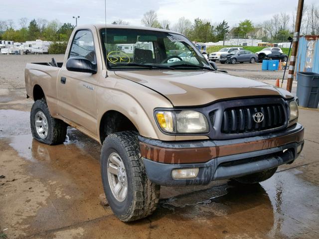 5TEPM62NX1Z801955 - 2001 TOYOTA TACOMA TAN photo 1