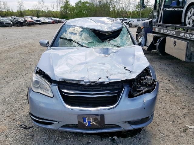 1C3CCBBB3DN542088 - 2013 CHRYSLER 200 TOURIN BLUE photo 9