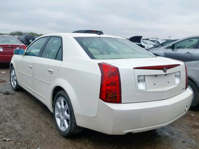 1G6DP567250179621 - 2005 CADILLAC CTS HI FEA WHITE photo 3