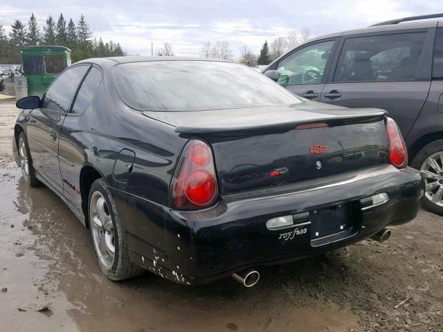 2G1WX12K939132087 - 2003 CHEVROLET MONTE CARL 黑色 照片 3