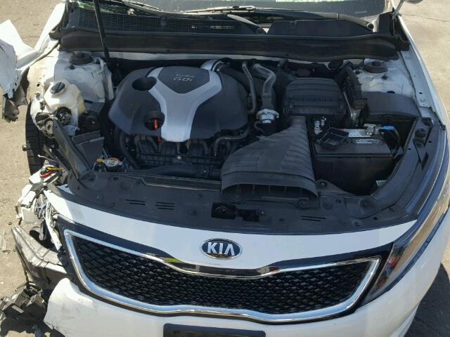 5XXGR4A68EG328822 - 2014 KIA OPTIMA SX WHITE photo 7