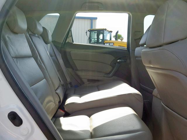 5J8TB2H28BA006023 - 2011 ACURA RDX WHITE photo 6