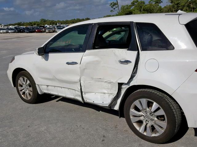 5J8TB2H28BA006023 - 2011 ACURA RDX WHITE photo 9