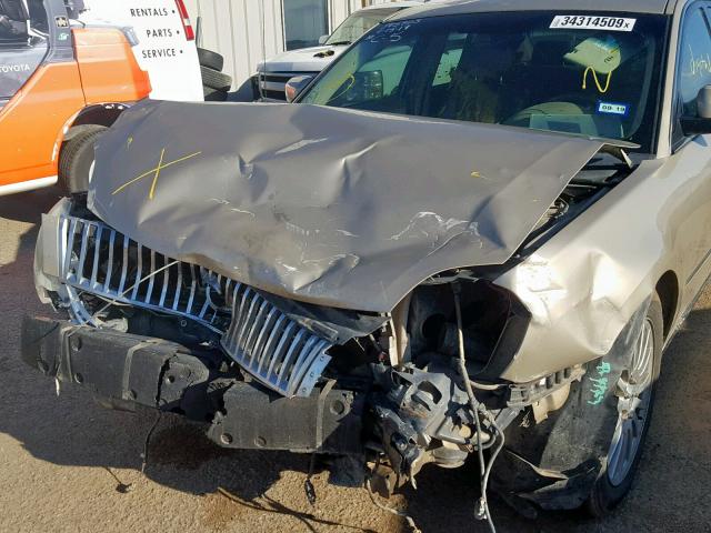 1MEFM42186G604048 - 2006 MERCURY MONTEGO PR ოქროსფერი ფოტო 9