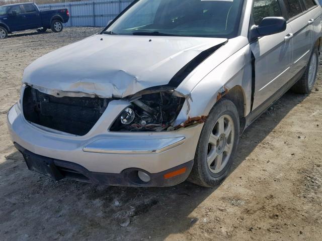 2C8GF68454R643249 - 2004 CHRYSLER PACIFICA SILVER photo 9