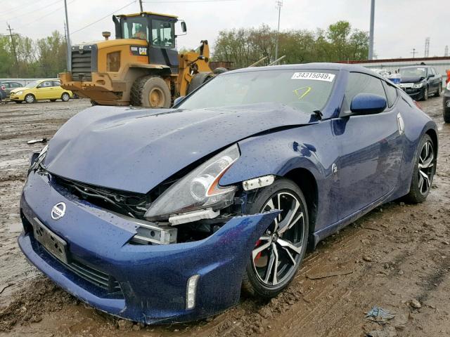 JN1AZ4EH3JM571818 - 2018 NISSAN 370Z BASE BLUE photo 2