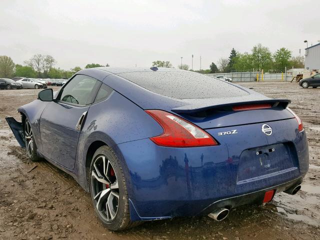 JN1AZ4EH3JM571818 - 2018 NISSAN 370Z BASE BLUE photo 3