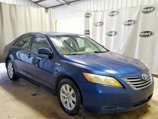 4T1BB46K68U057838 - 2008 TOYOTA CAMRY HYBR BLUE photo 1