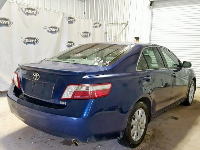 4T1BB46K68U057838 - 2008 TOYOTA CAMRY HYBR BLUE photo 4