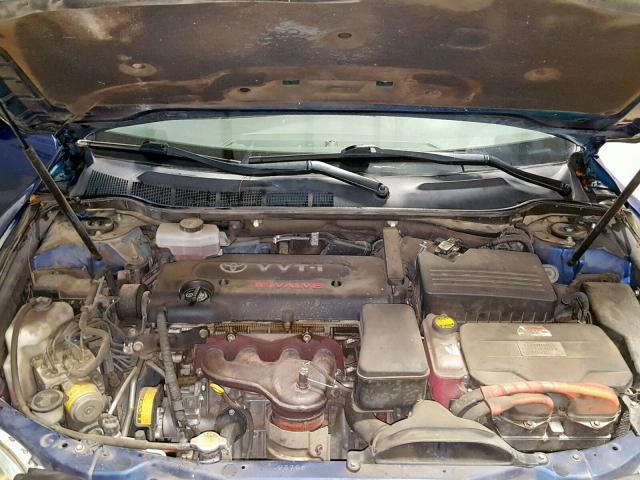 4T1BB46K68U057838 - 2008 TOYOTA CAMRY HYBR BLUE photo 7