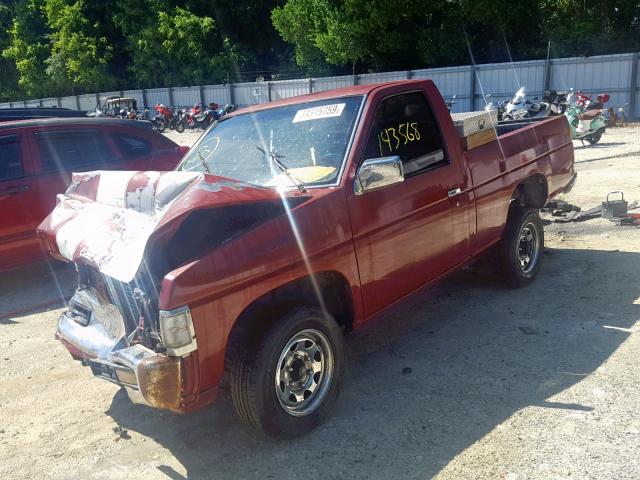 1N6SD11S5RC349246 - 1994 NISSAN TRUCK BASE BURGUNDY photo 2