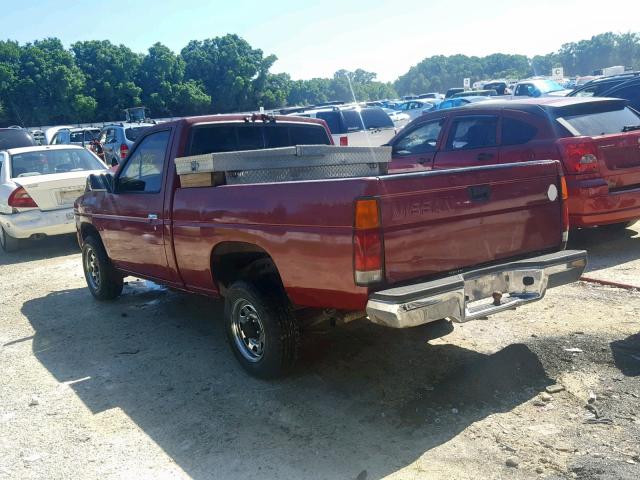 1N6SD11S5RC349246 - 1994 NISSAN TRUCK BASE BURGUNDY photo 3