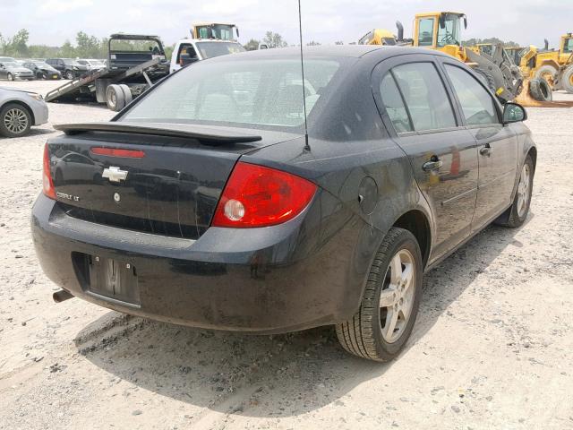 1G1AT58H697261777 - 2009 CHEVROLET COBALT LT BLACK photo 4