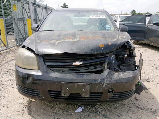 1G1AT58H697261777 - 2009 CHEVROLET COBALT LT BLACK photo 9