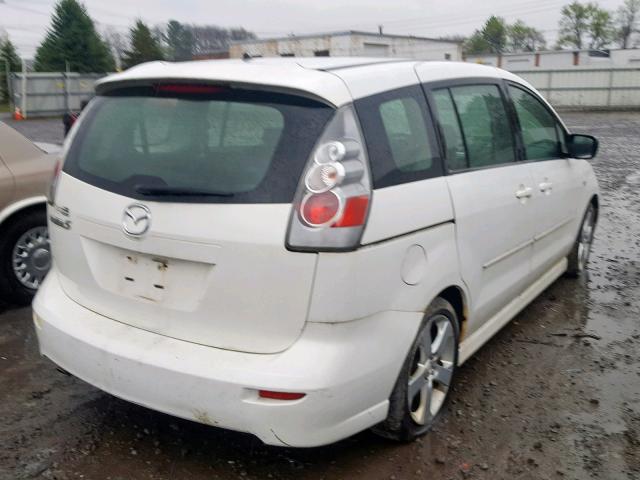 JM1CR293360112151 - 2006 MAZDA 5 WHITE photo 4