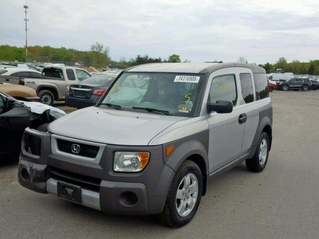 5J6YH18654L007261 - 2004 HONDA ELEMENT EX SILVER photo 2