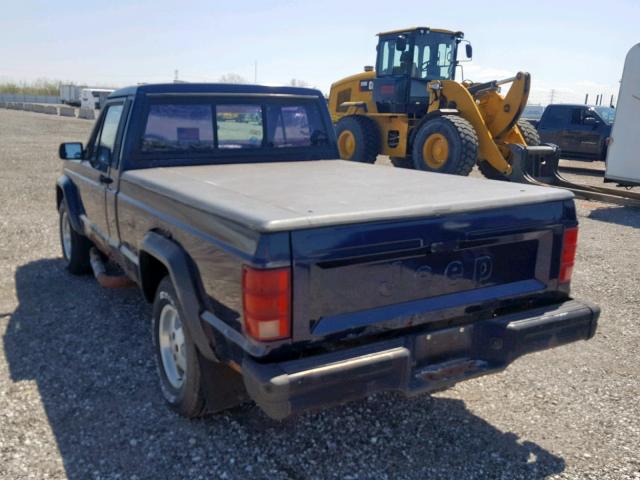 1JTHS64P6JT255676 - 1988 JEEP COMANCHE P BLUE photo 3