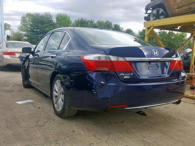 1HGCR2F82FA176094 - 2015 HONDA ACCORD EXL BLUE photo 3