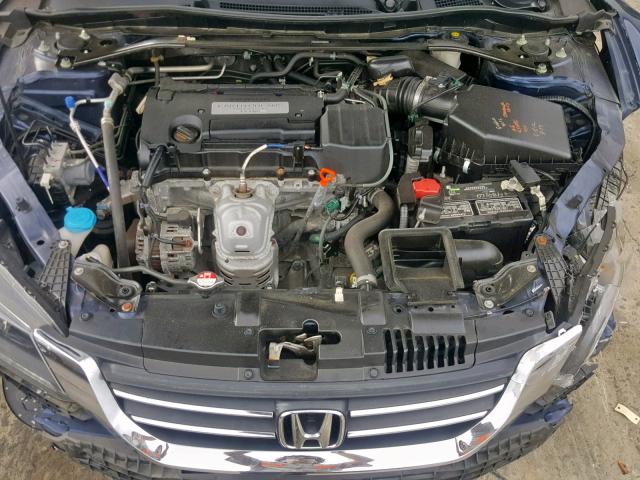 1HGCR2F82FA176094 - 2015 HONDA ACCORD EXL BLUE photo 7