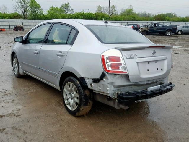 3N1AB6AP3BL701735 - 2011 NISSAN SENTRA 2.0 SILVER photo 3