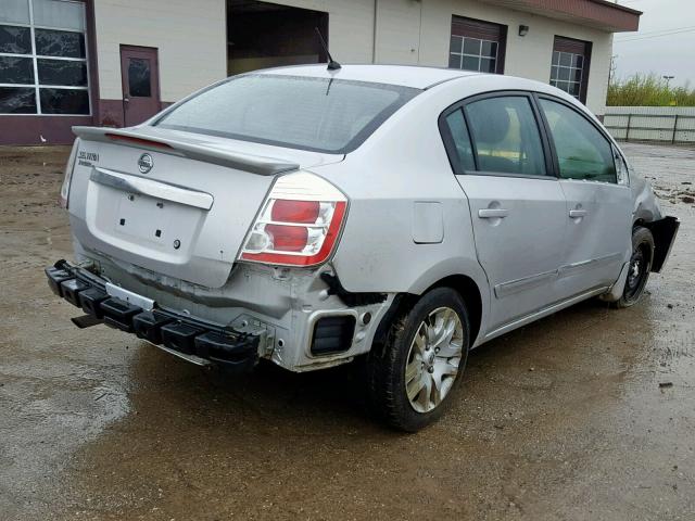 3N1AB6AP3BL701735 - 2011 NISSAN SENTRA 2.0 SILVER photo 4