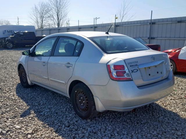 3N1AB6AP8AL666401 - 2010 NISSAN SENTRA 2.0 SILVER photo 3