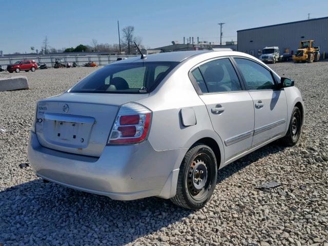 3N1AB6AP8AL666401 - 2010 NISSAN SENTRA 2.0 SILVER photo 4