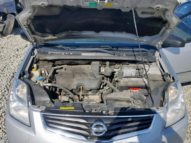 3N1AB6AP8AL666401 - 2010 NISSAN SENTRA 2.0 SILVER photo 7