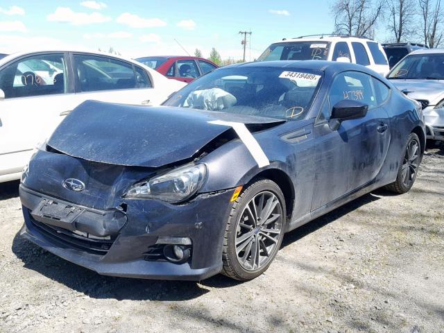 JF1ZCAC19D1608369 - 2013 SUBARU BRZ 2.0 LI GRAY photo 2