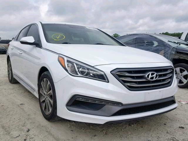 5NPE34AF5FH078776 - 2015 HYUNDAI SONATA SPO WHITE photo 1