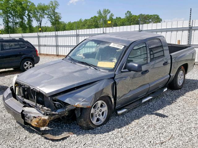 1D7HE48K06S687288 - 2006 DODGE DAKOTA QUA GRAY photo 2