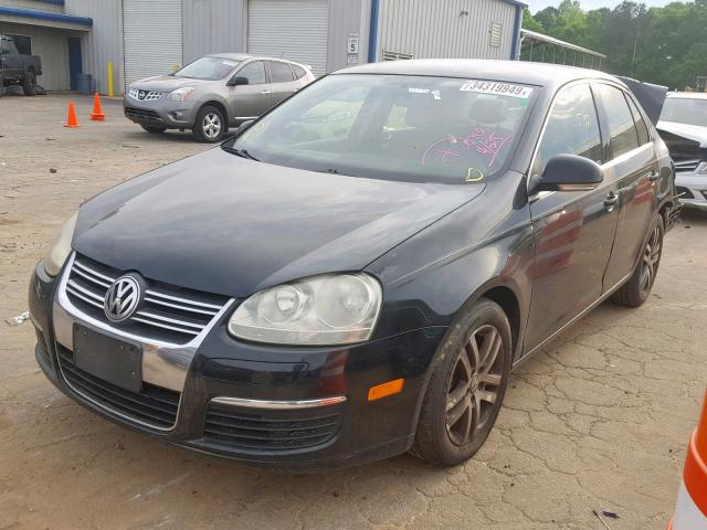 3VWRF71K86M690422 - 2006 VOLKSWAGEN JETTA 2.5 BLACK photo 2